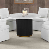 Varde Black/White 5-Piece Dining Room Set from Furniture of America - Luna Furniture