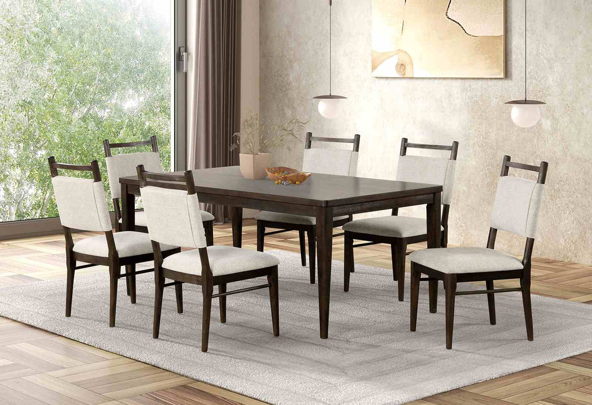 Woolwich Dark Walnut Modern Dining Room Set from Furniture of America - Luna Furniture