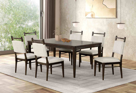 Woolwich Dark Walnut Modern Dining Room Set from Furniture of America - Luna Furniture