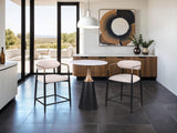 Streatham Black/White/Gold Counter Ht. Chair (2/CTN) from Furniture of America - Luna Furniture