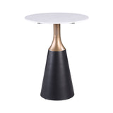 Streatham Black/White/Gold 3 Pc Counter Ht Table Set from Furniture of America - Luna Furniture