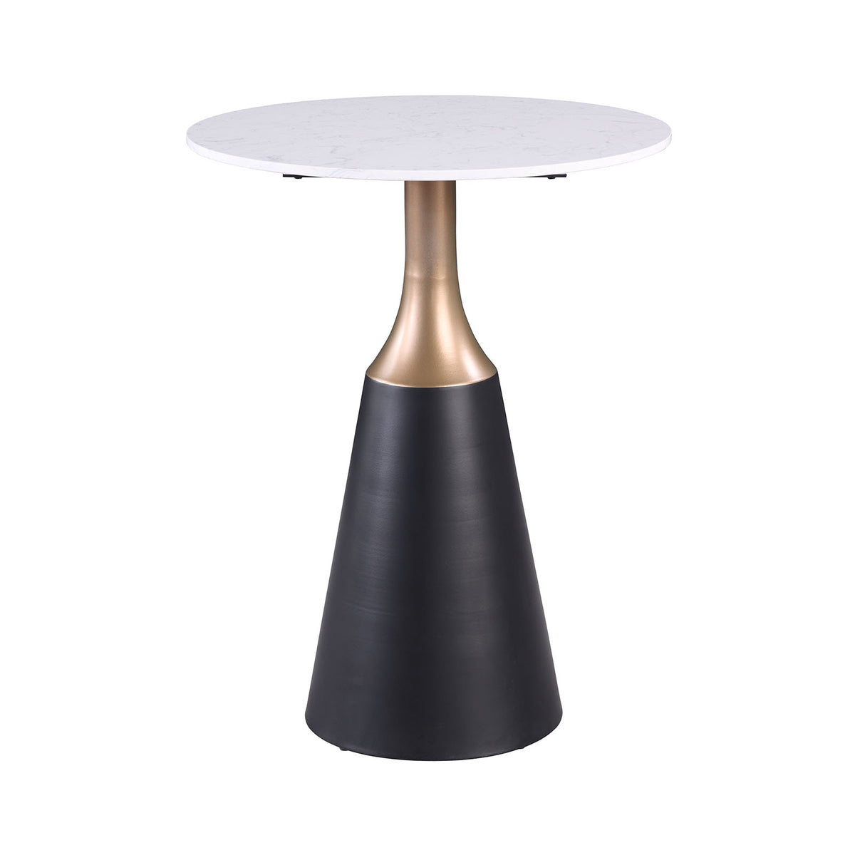 Streatham Black/White/Gold Dining Table from Furniture of America - Luna Furniture