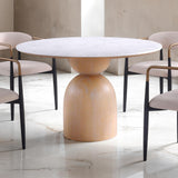 Neasden Natural/Black/White 5 Pc Dining Table Set from Furniture of America - Luna Furniture
