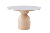 Neasden Natural/Black/White 5 Pc Dining Table Set from Furniture of America - Luna Furniture