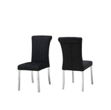 Holbaek Silver/Black 5 Pc 80" Dining Table Set from Furniture of America - Luna Furniture