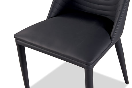 Lenvik Black/White Contemporary Dining Room Set from Furniture of America - Luna Furniture