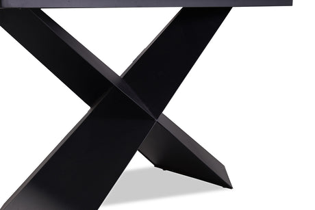Lenvik Black/White Contemporary Dining Room Set from Furniture of America - Luna Furniture