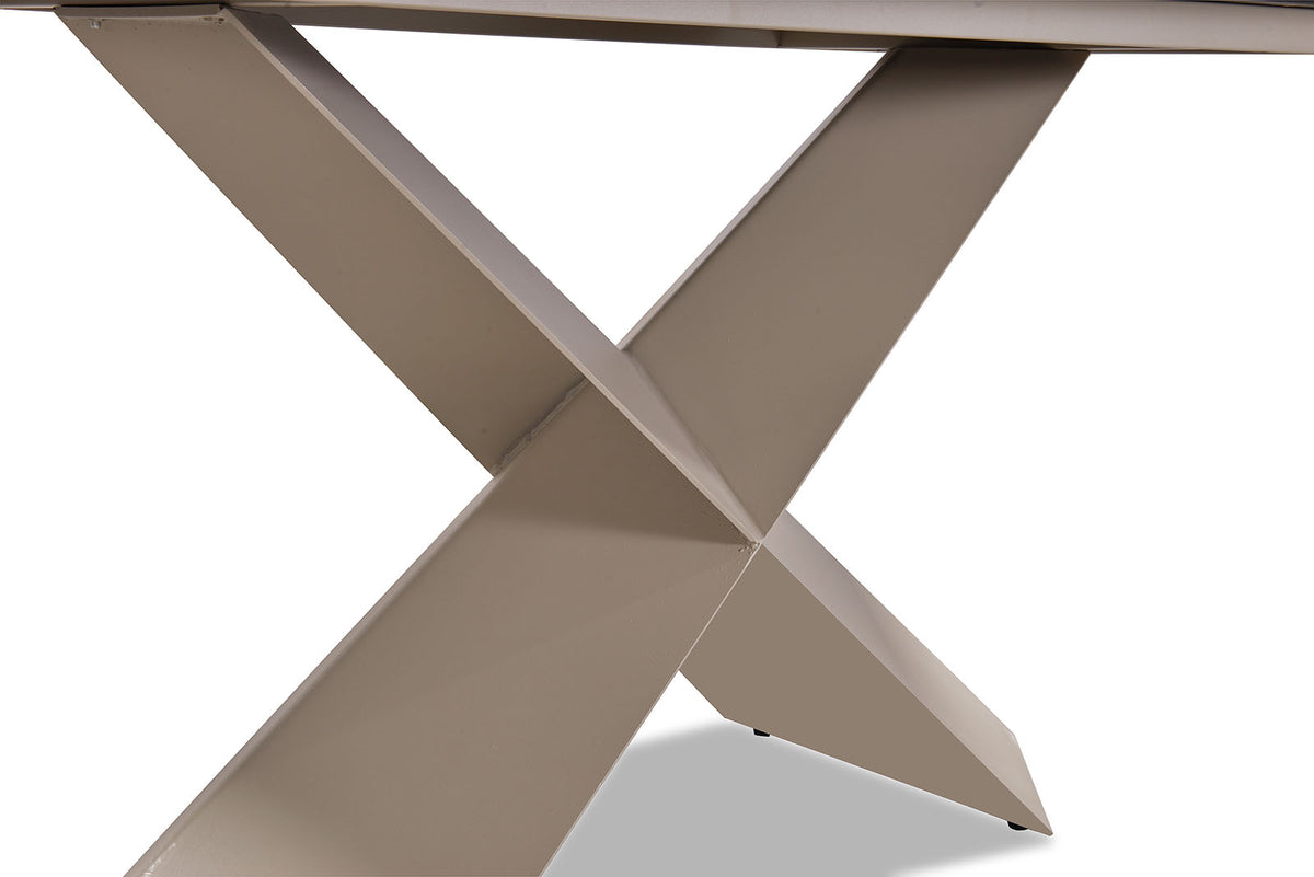 Lenvik Brown/White 7 Pc Dining Table Set from Furniture of America - Luna Furniture