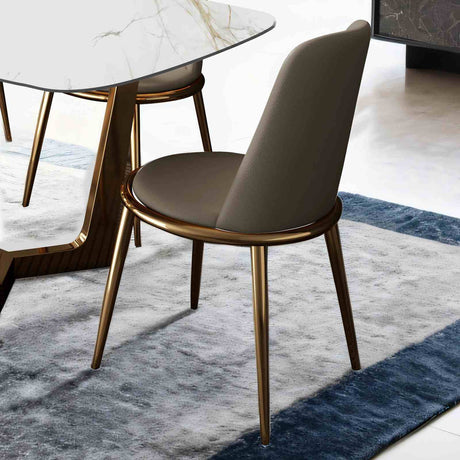Norelli Gold/Taupe Contemporary Dining Room Set from Furniture of America - Luna Furniture