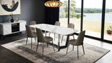 Norelli Silver/Taupe Side Chair from Furniture of America - Luna Furniture