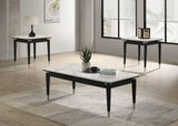 Maidstone Black/White Coffee Table from Furniture of America - Luna Furniture