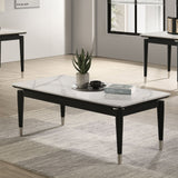 Maidstone Black/White Coffee Table from Furniture of America - Luna Furniture