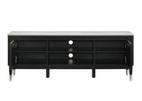 Maidstone Black/White TV Console from Furniture of America - Luna Furniture