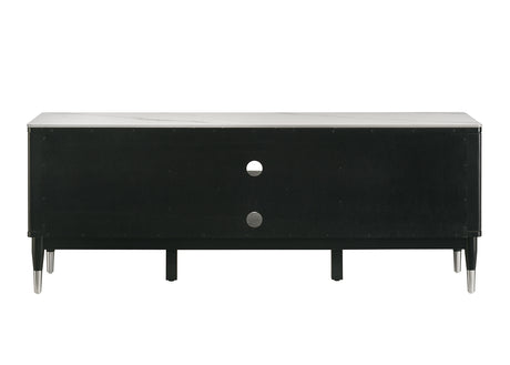 Maidstone Black/White TV Console from Furniture of America - Luna Furniture
