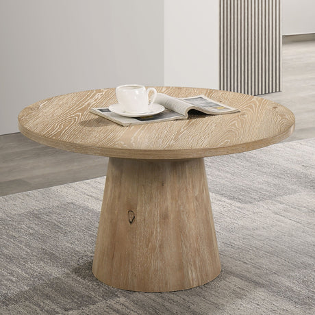 Halewood Oak Cocktail Table from Furniture of America - Luna Furniture