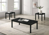 Findlay Black 3 Pc. Table Set from Furniture of America - Luna Furniture