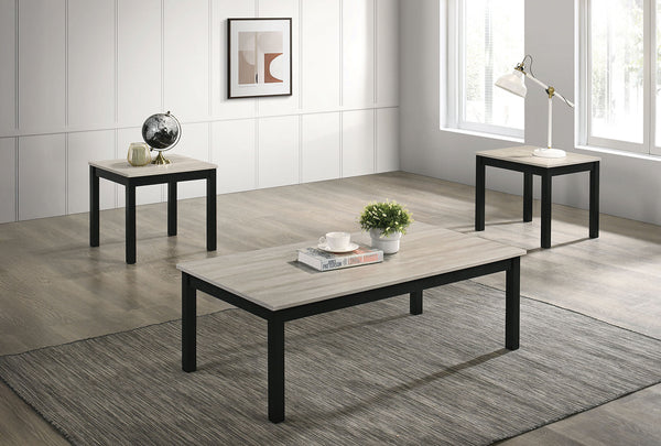Findlay Light Gray 3-Piece Occasional Table Set