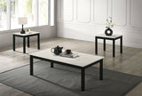 Findlay White 3 Pc. Table Set from Furniture of America - Luna Furniture