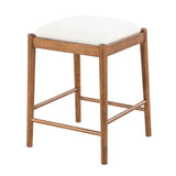 Daventry Walnut/Beige Sofa Table w/ 3 Counter Ht Stools from Furniture of America - Luna Furniture