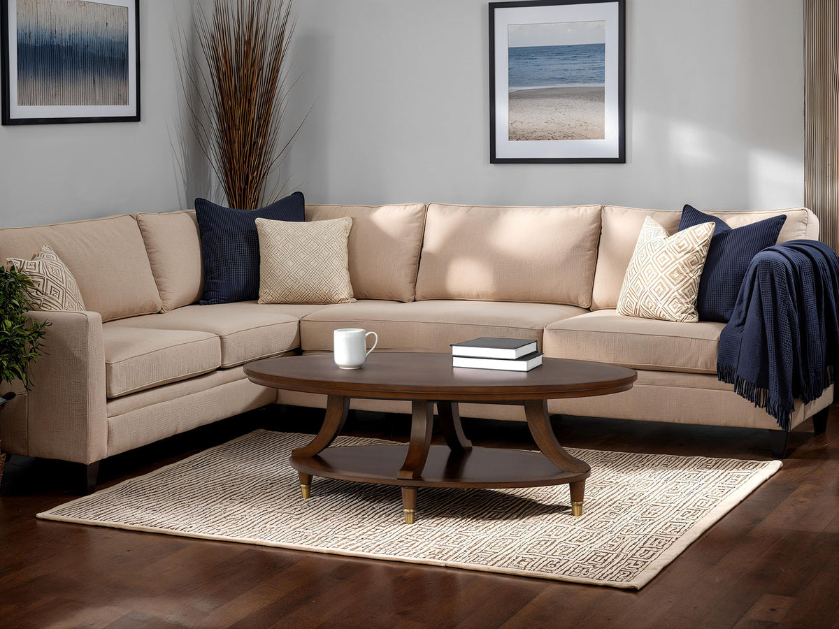 Westerham Dark Cherry Oval Cocktail Table from Furniture of America - Luna Furniture