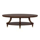 Westerham Dark Cherry Oval Cocktail Table from Furniture of America - Luna Furniture