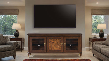 Westerham Dark Cherry 70" TV Stand from Furniture of America - Luna Furniture