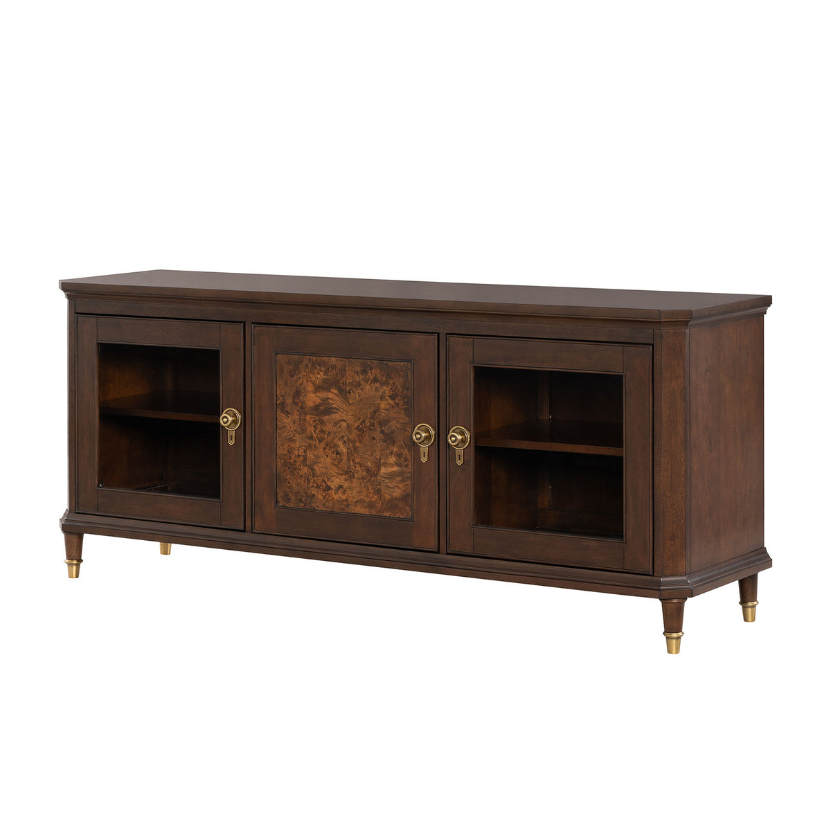 Westerham Dark Cherry 70" TV Stand from Furniture of America - Luna Furniture