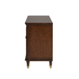 Westerham Dark Cherry 70" TV Stand from Furniture of America - Luna Furniture