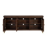 Westerham Dark Cherry 70" TV Stand from Furniture of America - Luna Furniture