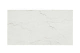 Thisted White/Black Rectangle Marble Coffee Table w/ Casters from Furniture of America - Luna Furniture