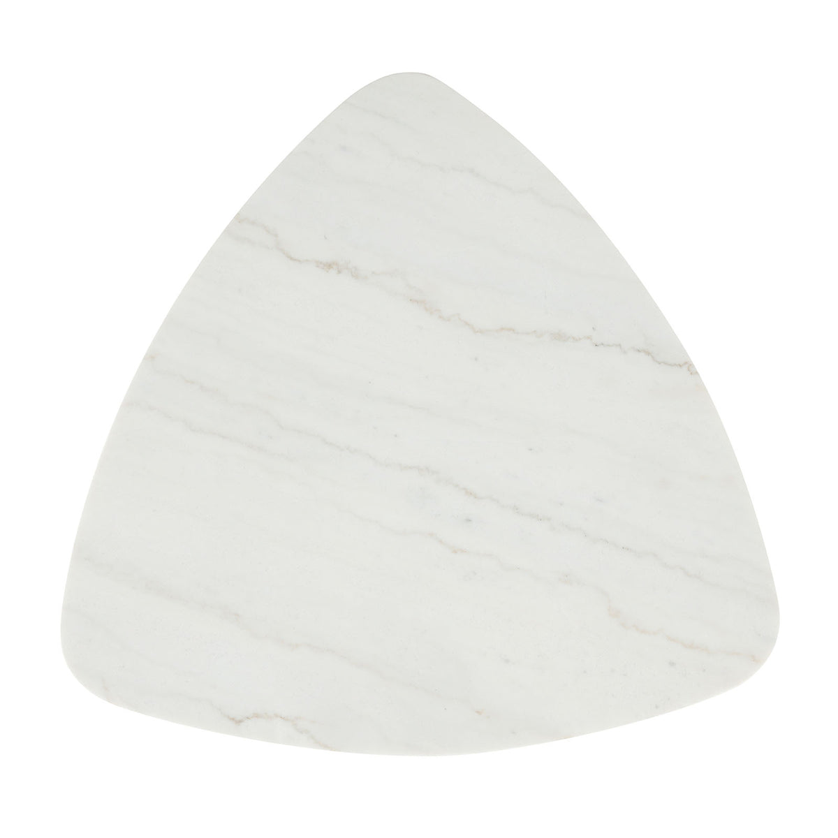 Thisted White/Black Triangle Marble Coffee Table from Furniture of America - Luna Furniture