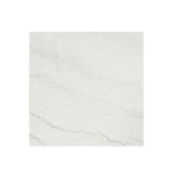 Thisted White/Black Square Marble End Table from Furniture of America - Luna Furniture