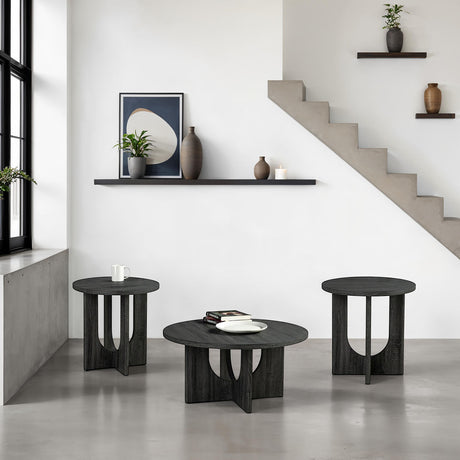 Holen Gray 3-Piece Occasional Table Set from Furniture of America - Luna Furniture