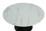 Sindal Black Round Cocktail Table from Furniture of America - Luna Furniture