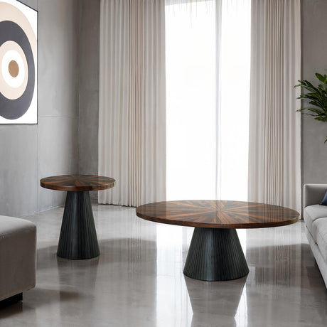 Surdal Black End Table from Furniture of America - Luna Furniture