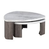 Levis Gray Nesting Cocktail Table from Furniture of America - Luna Furniture