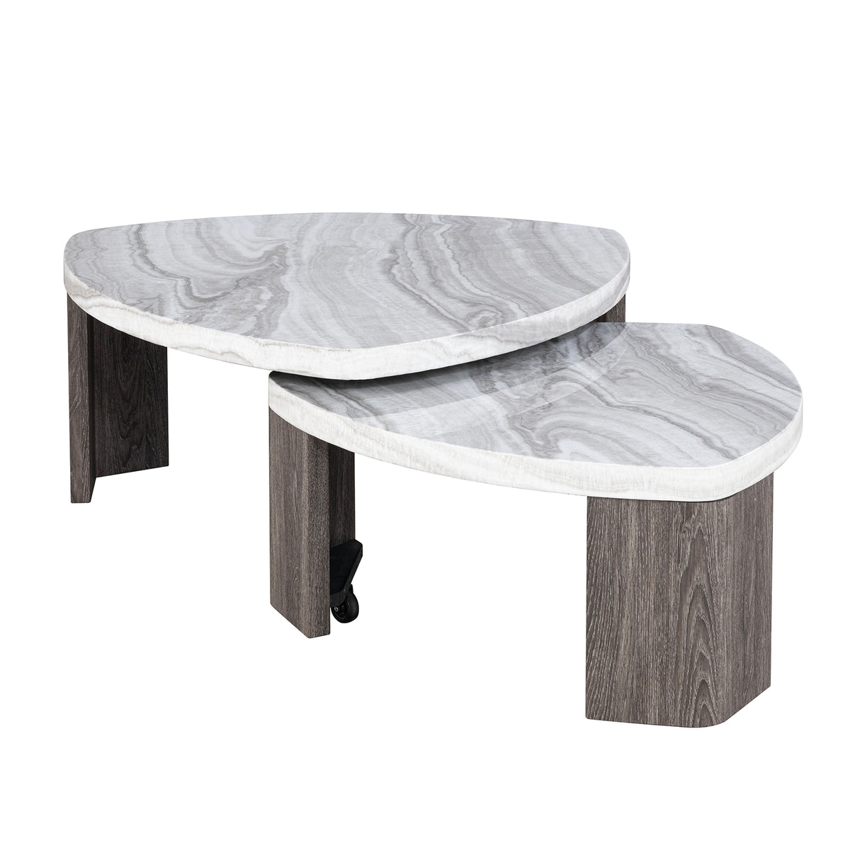 Levis Gray Nesting Cocktail Table from Furniture of America - Luna Furniture