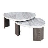 Levis Gray Nesting Cocktail Table from Furniture of America - Luna Furniture