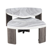 Levis Gray Nesting Cocktail Table from Furniture of America - Luna Furniture