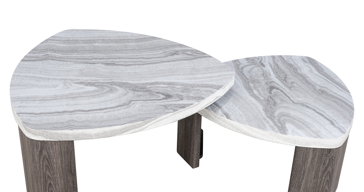Levis Gray Nesting Cocktail Table from Furniture of America - Luna Furniture