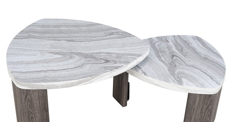 Levis Gray Nesting Cocktail Table from Furniture of America - Luna Furniture