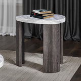 Levis Gray Triangle End Table from Furniture of America - Luna Furniture