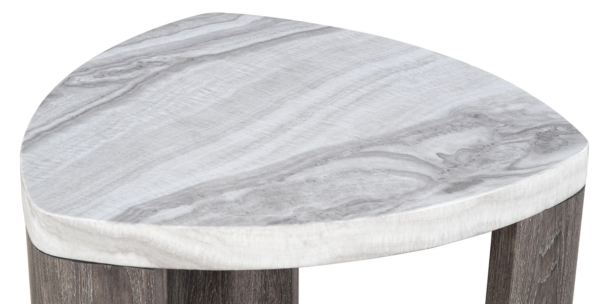 Levis Gray Triangle End Table from Furniture of America - Luna Furniture