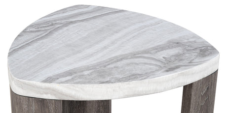 Levis Gray Triangle End Table from Furniture of America - Luna Furniture