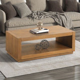 Dothan Medium Oak Coffee Table from Furniture of America - Luna Furniture
