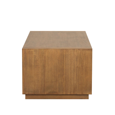 Dothan Medium Oak Coffee Table from Furniture of America - Luna Furniture