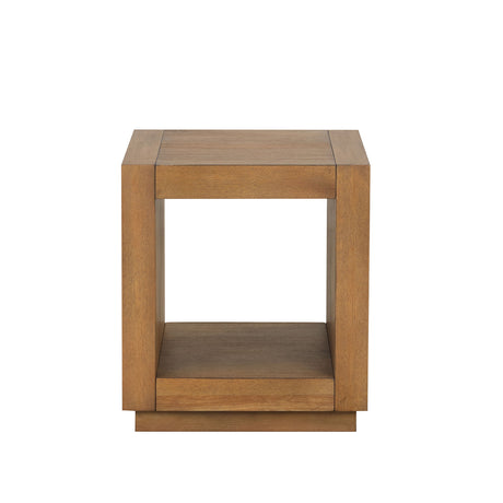Dothan Medium Oak End Table from Furniture of America - Luna Furniture