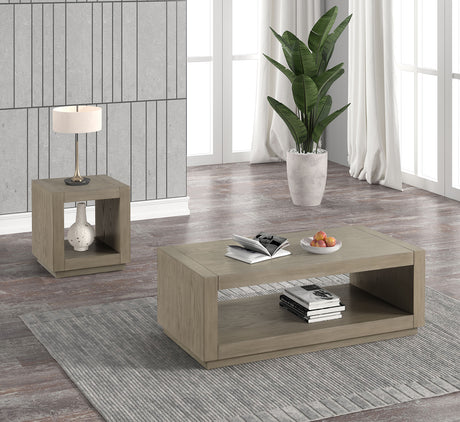 Dothan Natural End Table from Furniture of America - Luna Furniture
