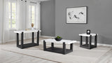 Sundbry White/Black Sofa Table from Furniture of America - Luna Furniture