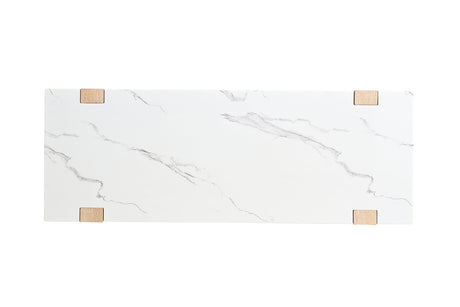 Sundbry White/Natural Sofa Table from Furniture of America - Luna Furniture